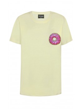 D-xel t-shirt i gul med donuts  