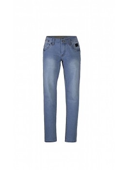 D-xel lyseblå jeans med slid struktur