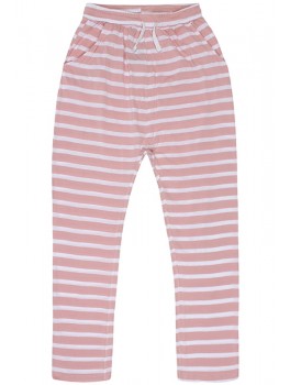 D-xel jogging bukser i rosa og hvide striber 