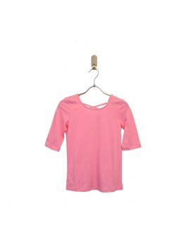 Addtobag t-shirt i lyserød med kryds på ryggen 