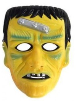 Frankenstein maske i gul 