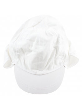 Sommer hat i hvid med skygge bagtil 