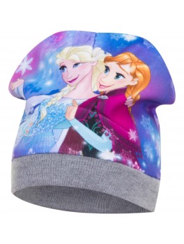 Frost hue i fleece med Anna & Elsa i grå 