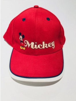 cap i rød med mickey mouse design 