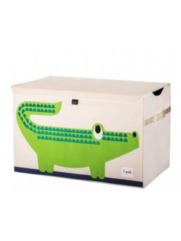 3 Sprouts Opbevaringskasse med låg, Krokodille