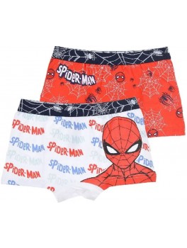 SpiderMan Boxers shorts 2-pack, Rød & hvid 