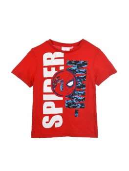 Spiderman t-shirt i rød med print 