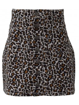 Hound nederdel i leopard 